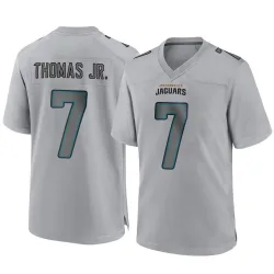 Men's Brian Thomas Jr. Jacksonville Jaguars No.7 Game Atmosphere Fashion Jersey - Gray