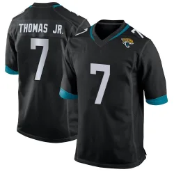 Men's Brian Thomas Jr. Jacksonville Jaguars No.7 Game Jersey - Black