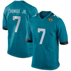 Men's Brian Thomas Jr. Jacksonville Jaguars No.7 Game Jersey - Teal