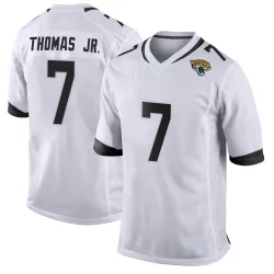 Men's Brian Thomas Jr. Jacksonville Jaguars No.7 Game Jersey - White
