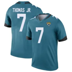 Men's Brian Thomas Jr. Jacksonville Jaguars No.7 Legend Color Rush Jersey - Teal