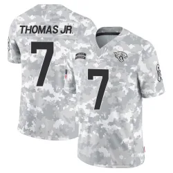 Men's Brian Thomas Jr. Jacksonville Jaguars No.7 Limited 2024 Salute to Service Jersey - Arctic Camo