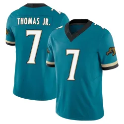Men's Brian Thomas Jr. Jacksonville Jaguars No.7 Limited Prowler Throwback Vapor F.U.S.E. Jersey - Teal
