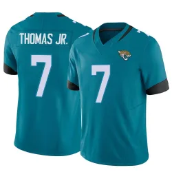 Men's Brian Thomas Jr. Jacksonville Jaguars No.7 Limited Vapor F.U.S.E. Jersey - Teal