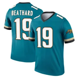 Men's C.J. Beathard Jacksonville Jaguars No.19 Legend Prowler Throwback Jersey - Teal
