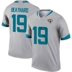 Men's C.J. Beathard Jacksonville Jaguars No.19 Legend Silver Inverted Jersey