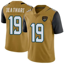 Men's C.J. Beathard Jacksonville Jaguars No.19 Limited Color Rush Vapor Untouchable Jersey - Gold