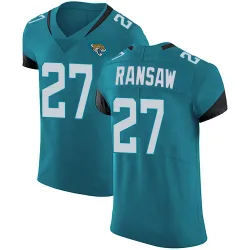 Men's Caleb Ransaw Jacksonville Jaguars No.27 Elite Vapor Untouchable Alternate Jersey - Teal