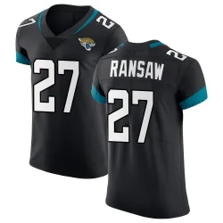 Men's Caleb Ransaw Jacksonville Jaguars No.27 Elite Vapor Untouchable Jersey - Black