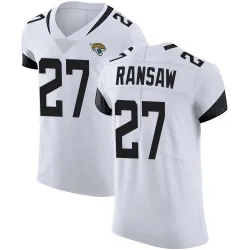 Men's Caleb Ransaw Jacksonville Jaguars No.27 Elite Vapor Untouchable Road Jersey - White