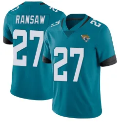 Men's Caleb Ransaw Jacksonville Jaguars No.27 Limited Vapor Untouchable Jersey - Teal
