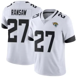 Men's Caleb Ransaw Jacksonville Jaguars No.27 Limited Vapor Untouchable Jersey - White