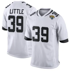 Men's Cam Little Jacksonville Jaguars No.39 Game Jersey - White