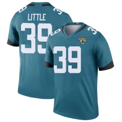 Men's Cam Little Jacksonville Jaguars No.39 Legend Color Rush Jersey - Teal