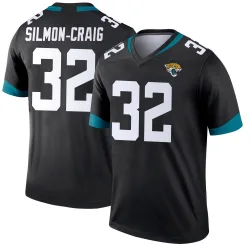 Men's Cam'Ron Silmon-Craig Jacksonville Jaguars No.32 Legend Jersey - Black