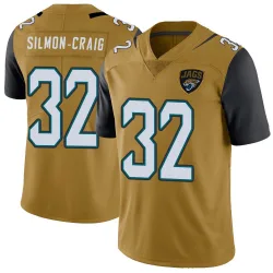Men's Cam'Ron Silmon-Craig Jacksonville Jaguars No.32 Limited Color Rush Vapor Untouchable Jersey - Gold