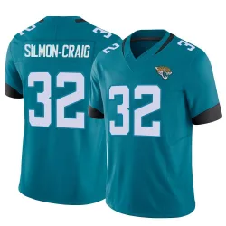 Men's Cam'Ron Silmon-Craig Jacksonville Jaguars No.32 Limited Vapor F.U.S.E. Jersey - Teal
