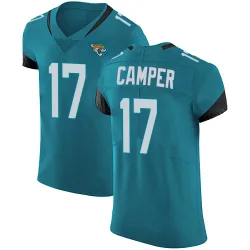 Men's Cameron Camper Jacksonville Jaguars No.17 Elite Vapor Untouchable Alternate Jersey - Teal