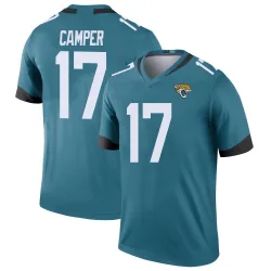Men's Cameron Camper Jacksonville Jaguars No.17 Legend Color Rush Jersey - Teal