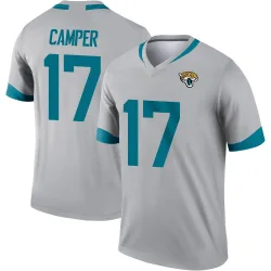 Men's Cameron Camper Jacksonville Jaguars No.17 Legend Silver Inverted Jersey