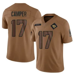 Men's Cameron Camper Jacksonville Jaguars No.17 Limited 2023 Salute To Service Jersey - Brown