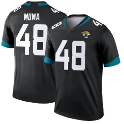 Men's Chad Muma Jacksonville Jaguars No.48 Legend Jersey - Black
