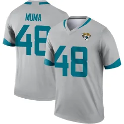 Men's Chad Muma Jacksonville Jaguars No.48 Legend Silver Inverted Jersey