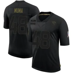 Men's Chad Muma Jacksonville Jaguars No.48 Limited 2020 Salute To Service Jersey - Black