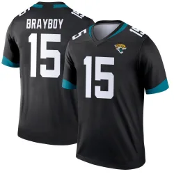Men's Chandler Brayboy Jacksonville Jaguars No.15 Legend Jersey - Black