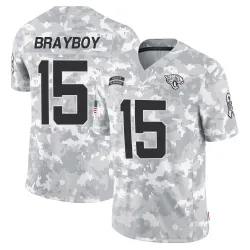 Men's Chandler Brayboy Jacksonville Jaguars No.15 Limited 2024 Salute to Service Jersey - Arctic Camo