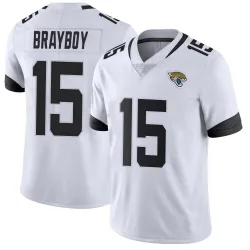 Men's Chandler Brayboy Jacksonville Jaguars No.15 Limited Vapor Untouchable Jersey - White