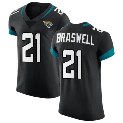 Men's Christian Braswell Jacksonville Jaguars No.21 Elite Vapor Untouchable Jersey - Black