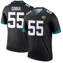 Men's Chuma Edoga Jacksonville Jaguars No.55 Legend Jersey - Black