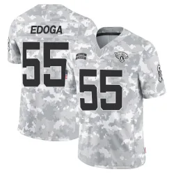 Men's Chuma Edoga Jacksonville Jaguars No.55 Limited 2024 Salute to Service Jersey - Arctic Camo
