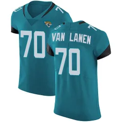 Men's Cole Van Lanen Jacksonville Jaguars No.70 Elite Vapor Untouchable Alternate Jersey - Teal
