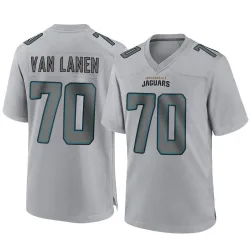 Men's Cole Van Lanen Jacksonville Jaguars No.70 Game Atmosphere Fashion Jersey - Gray