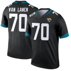 Men's Cole Van Lanen Jacksonville Jaguars No.70 Legend Jersey - Black