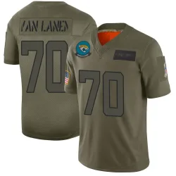 Men's Cole Van Lanen Jacksonville Jaguars No.70 Limited 2019 Salute to Service Jersey - Camo