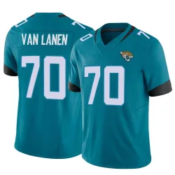 Men's Cole Van Lanen Jacksonville Jaguars No.70 Limited Vapor F.U.S.E. Jersey - Teal