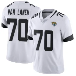 Men's Cole Van Lanen Jacksonville Jaguars No.70 Limited Vapor Untouchable Jersey - White