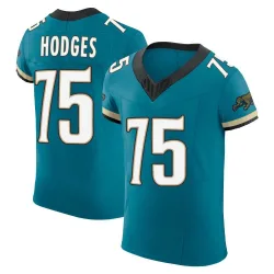 Men's Cooper Hodges Jacksonville Jaguars No.75 Elite Prowler Throwback Vapor F.U.S.E. Jersey - Teal