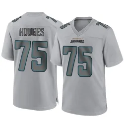 Men's Cooper Hodges Jacksonville Jaguars No.75 Game Atmosphere Fashion Jersey - Gray