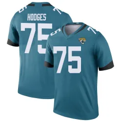 Men's Cooper Hodges Jacksonville Jaguars No.75 Legend Color Rush Jersey - Teal