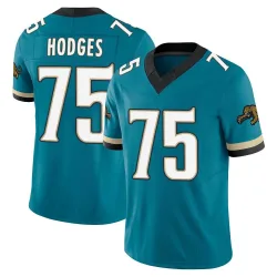 Men's Cooper Hodges Jacksonville Jaguars No.75 Limited Prowler Throwback Vapor F.U.S.E. Jersey - Teal