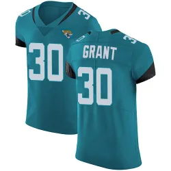 Men's Corey Grant Jacksonville Jaguars No.30 Elite Vapor Untouchable Alternate Jersey - Teal