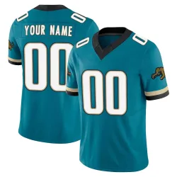 Men's Custom Jacksonville Jaguars No.00 Limited Prowler Throwback Vapor F.U.S.E. Jersey - Teal