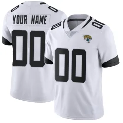 Men's Custom Jacksonville Jaguars No.00 Limited Vapor Untouchable Jersey - White