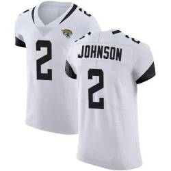 Men's D'Ernest Johnson Jacksonville Jaguars No.2 Elite Vapor Untouchable Road Jersey - White