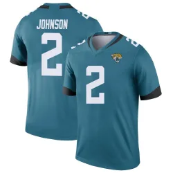 Men's D'Ernest Johnson Jacksonville Jaguars No.2 Legend Color Rush Jersey - Teal