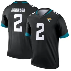 Men's D'Ernest Johnson Jacksonville Jaguars No.2 Legend Jersey - Black
